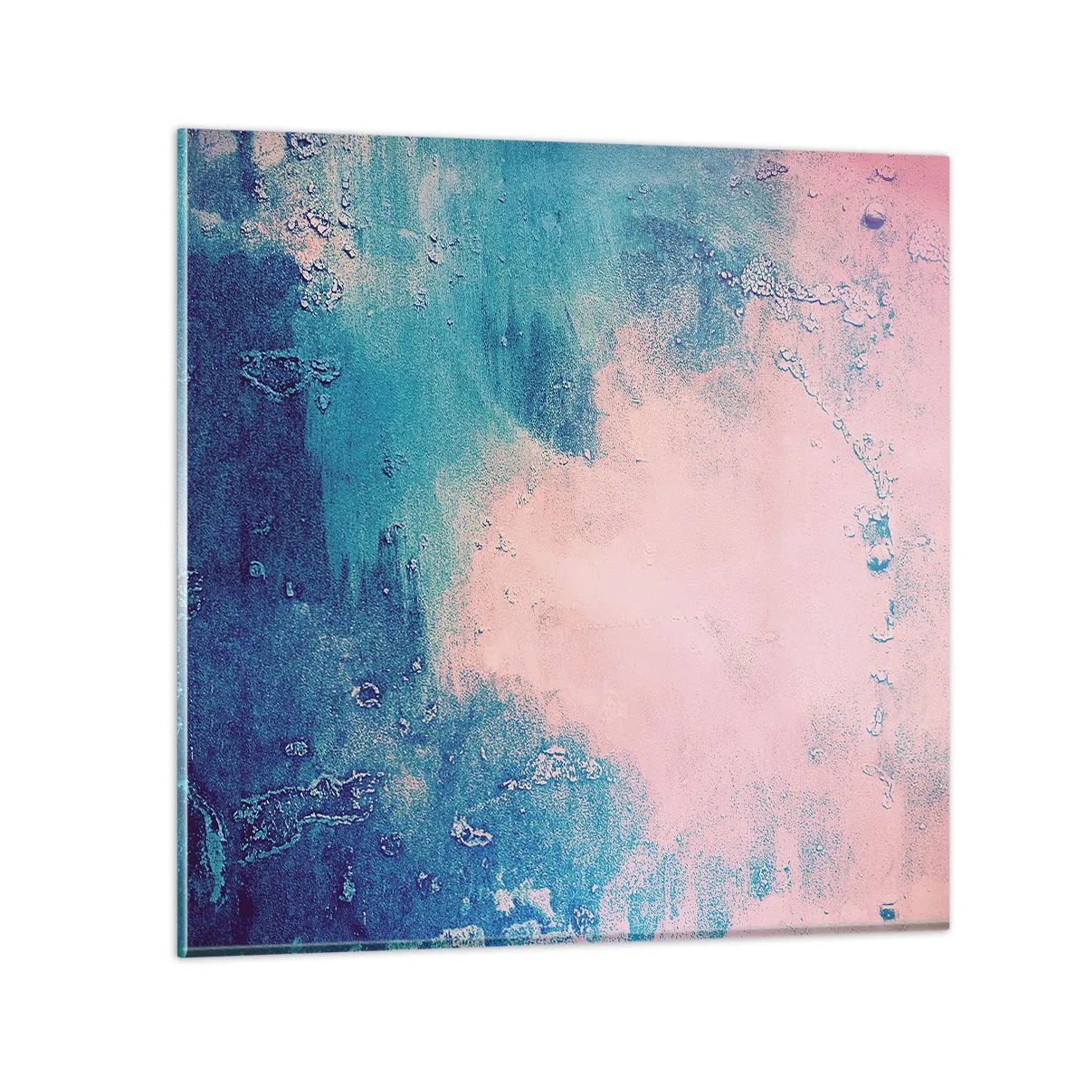 Glass picture - Blue Hug - 60x60 cm