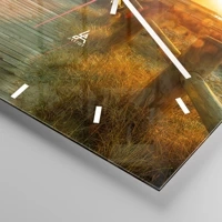 Clock face with lines