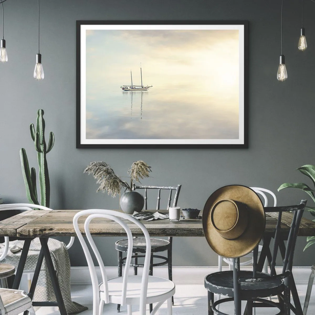 Poster in black frame - In the Sea of Silence - 91x61 cm