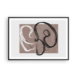 Poster in black frame - Composition -In Search of Completeness - 100x70 cm