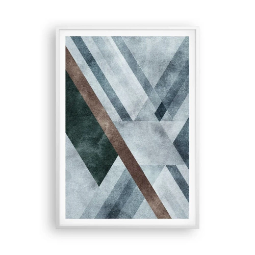 Poster in white frmae - Refined Elegance of Geometry - 70x100 cm