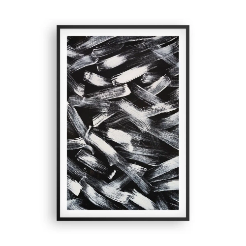 Poster in black frame - Abstract in Industrial Spirit - 61x91 cm