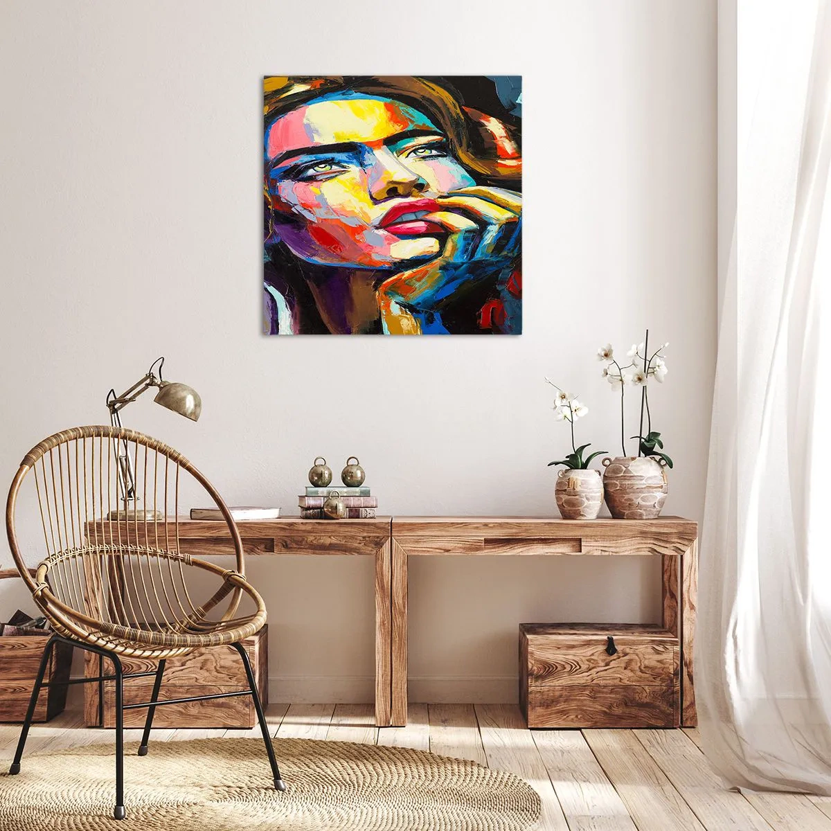 Canvas picture - Dreams Like Birds Flying in the Sky - 30x30 cm