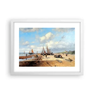 Poster in white frmae - After a Successful Catch - 40x30 cm