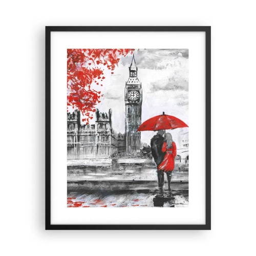 Poster in black frame - In Love with London - 40x50 cm