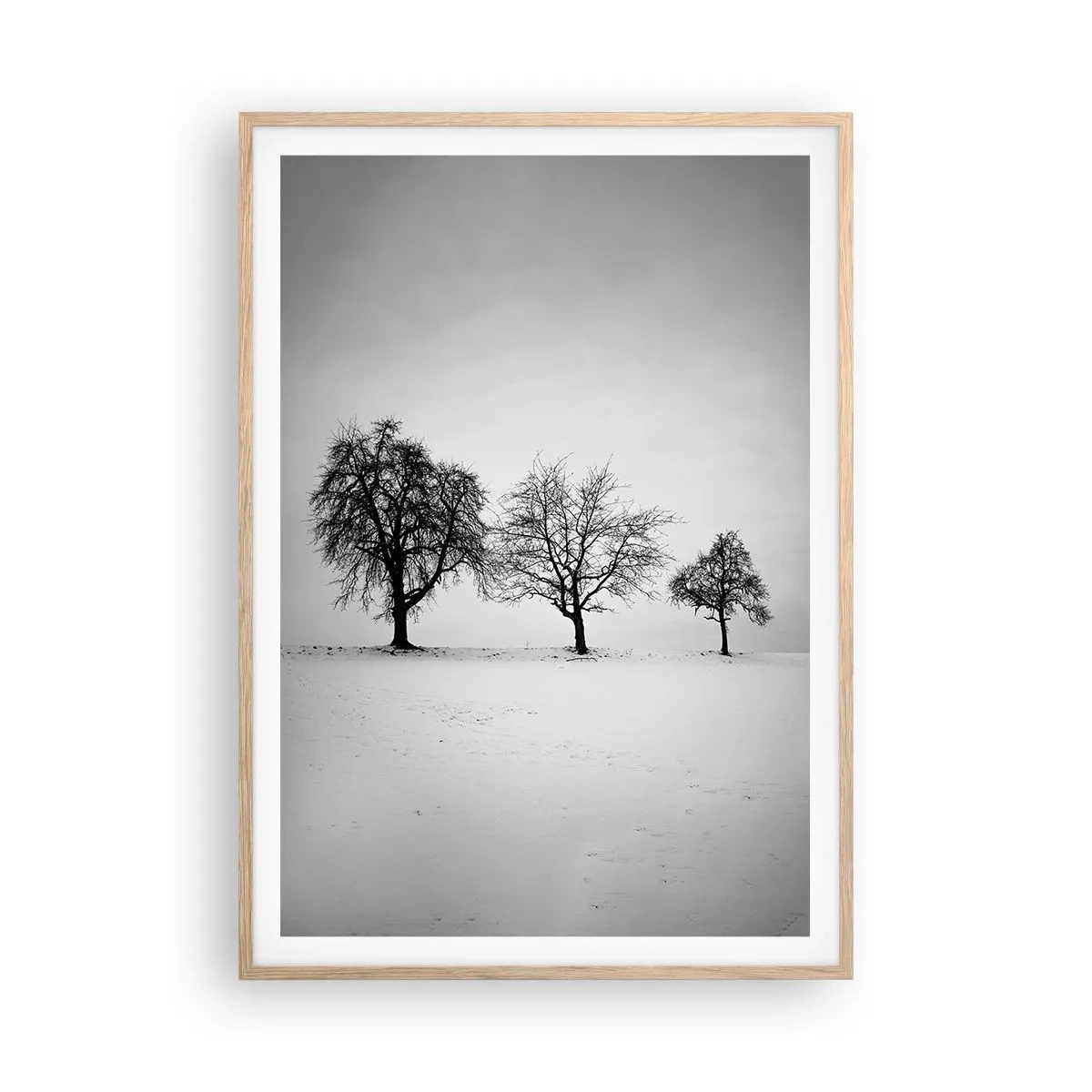 Poster in light oak frame - What Are They Dreaming About? - 70x100 cm