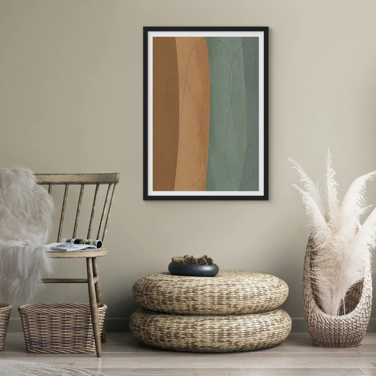 Poster in black frame - Horizontal Compostion - 40x50 cm