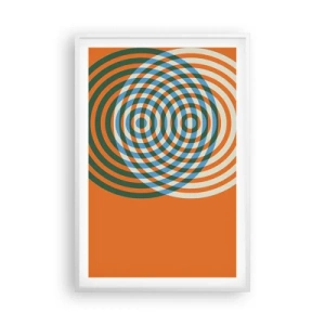 Poster in white frmae - Abstract Variation on a Circle - 61x91 cm