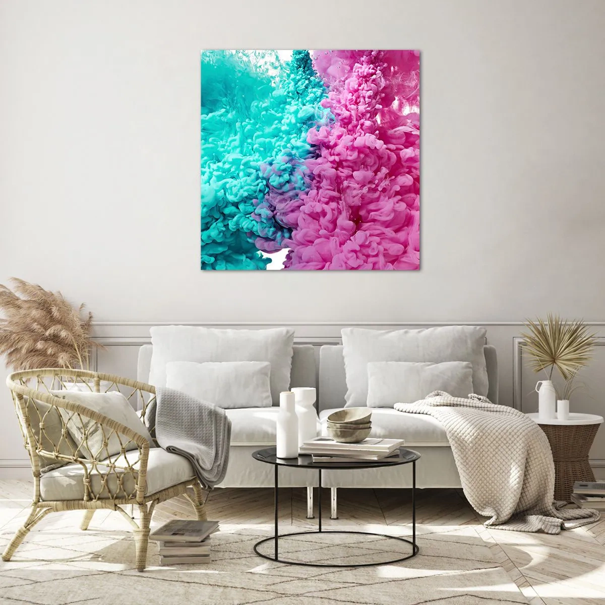 Glass picture - Deciding Battle - 30x30 cm