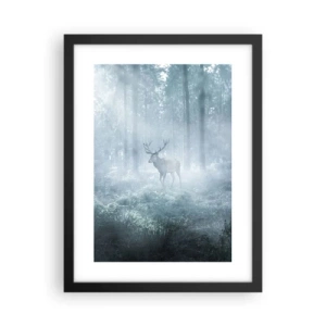 Poster in black frame - Morning Round of the Estate - 30x40 cm