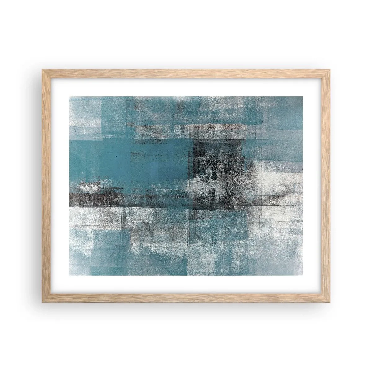 Poster in light oak frame - Water and Air - 50x40 cm