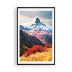 Poster in black frame - Alpine Autumn - 61x91 cm
