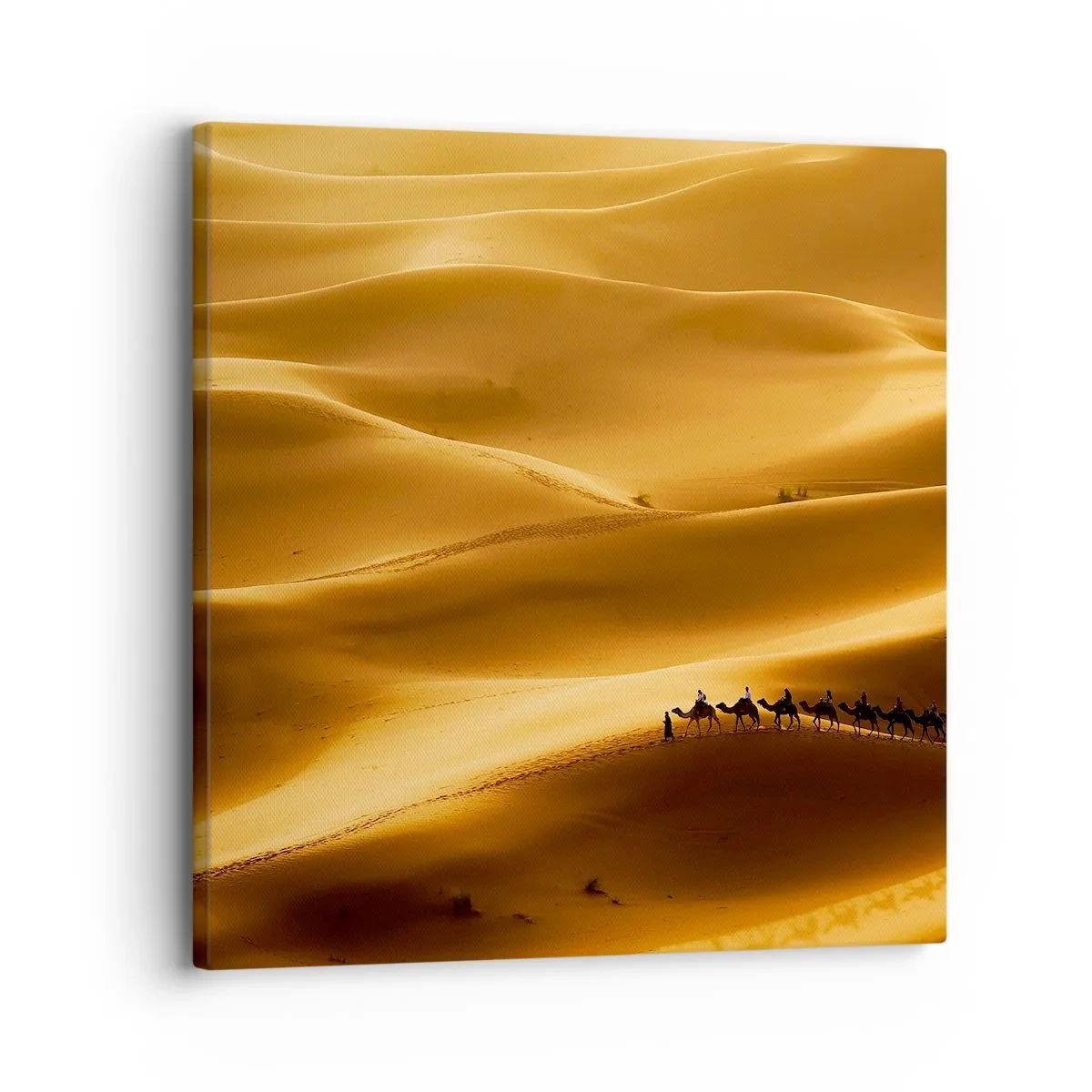 Canvas picture - Caravan on the Waves of a Desert - 30x30 cm