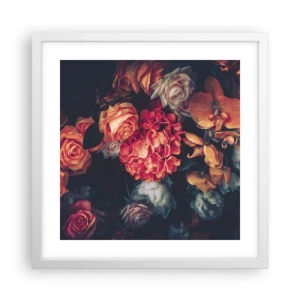 Poster in white frmae - Like at Dutch Masters - 40x40 cm