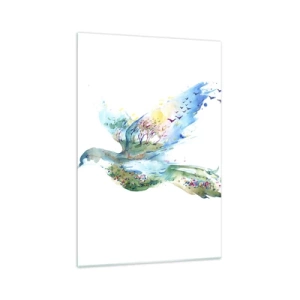 Glass picture - On The Wings Of Nature - 70x100 cm