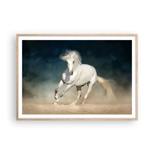 Poster in light oak frame - Freedom in a Pure State - 100x70 cm