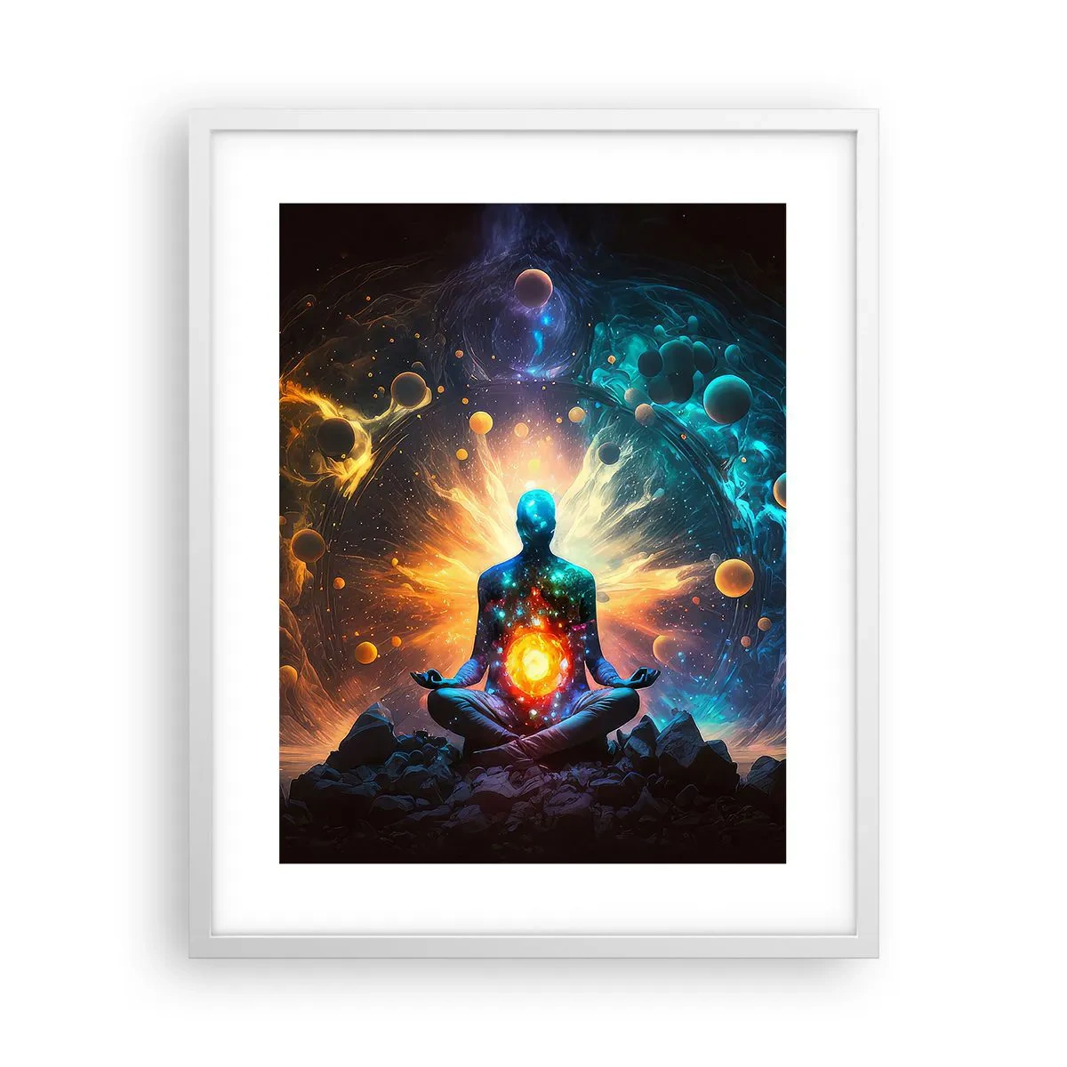 Poster in white frmae - Cosmic Calm - 40x50 cm
