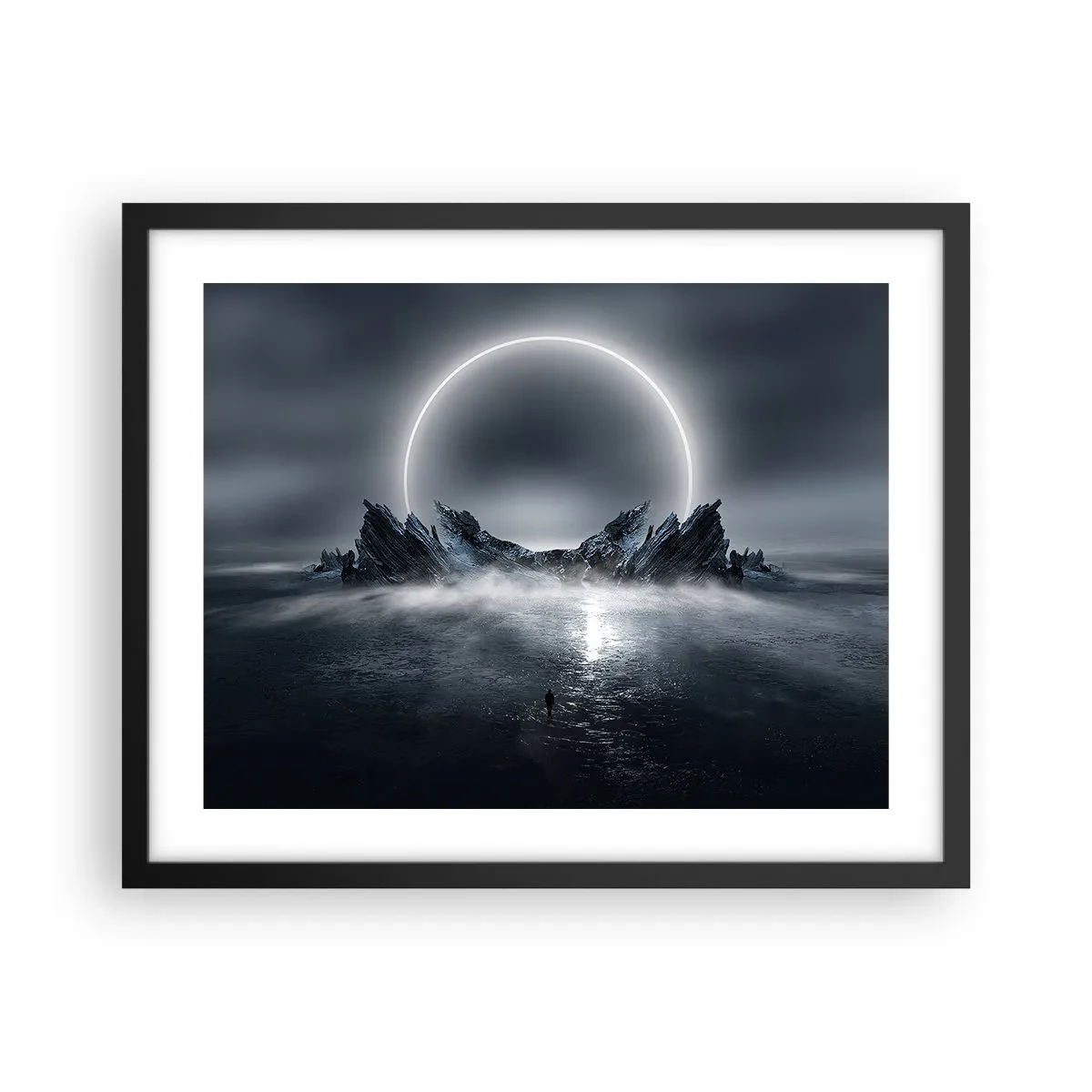 Poster in black frame - The End of a Story - 50x40 cm