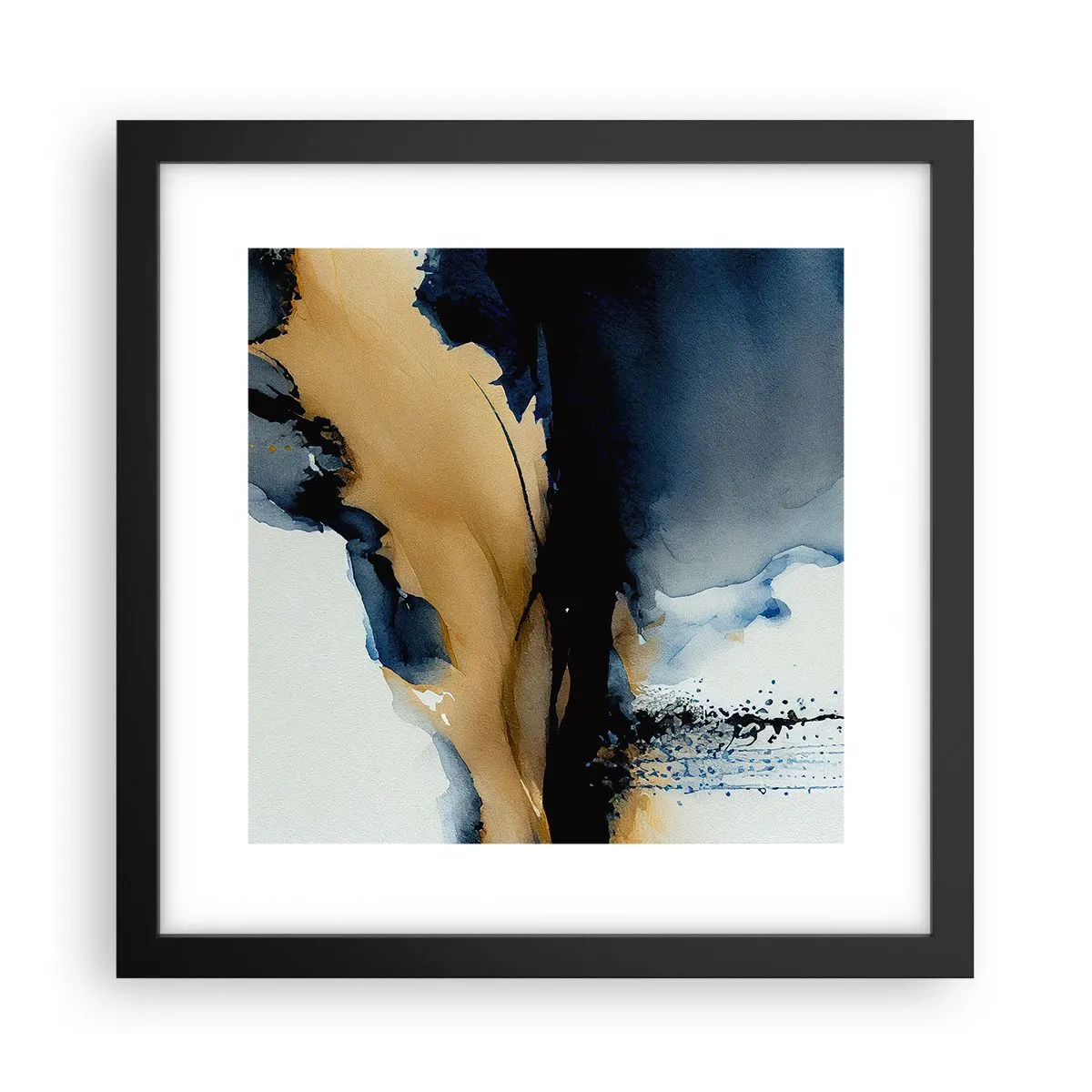Poster in black frame - Behind the Curtain - 30x30 cm