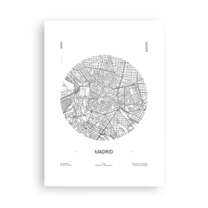 Poster - Anatomy of Madrid - 50x70 cm