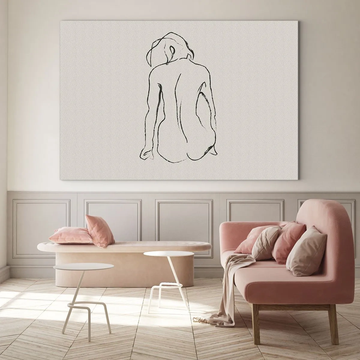 Glass picture - Woman Nude - 100x70 cm