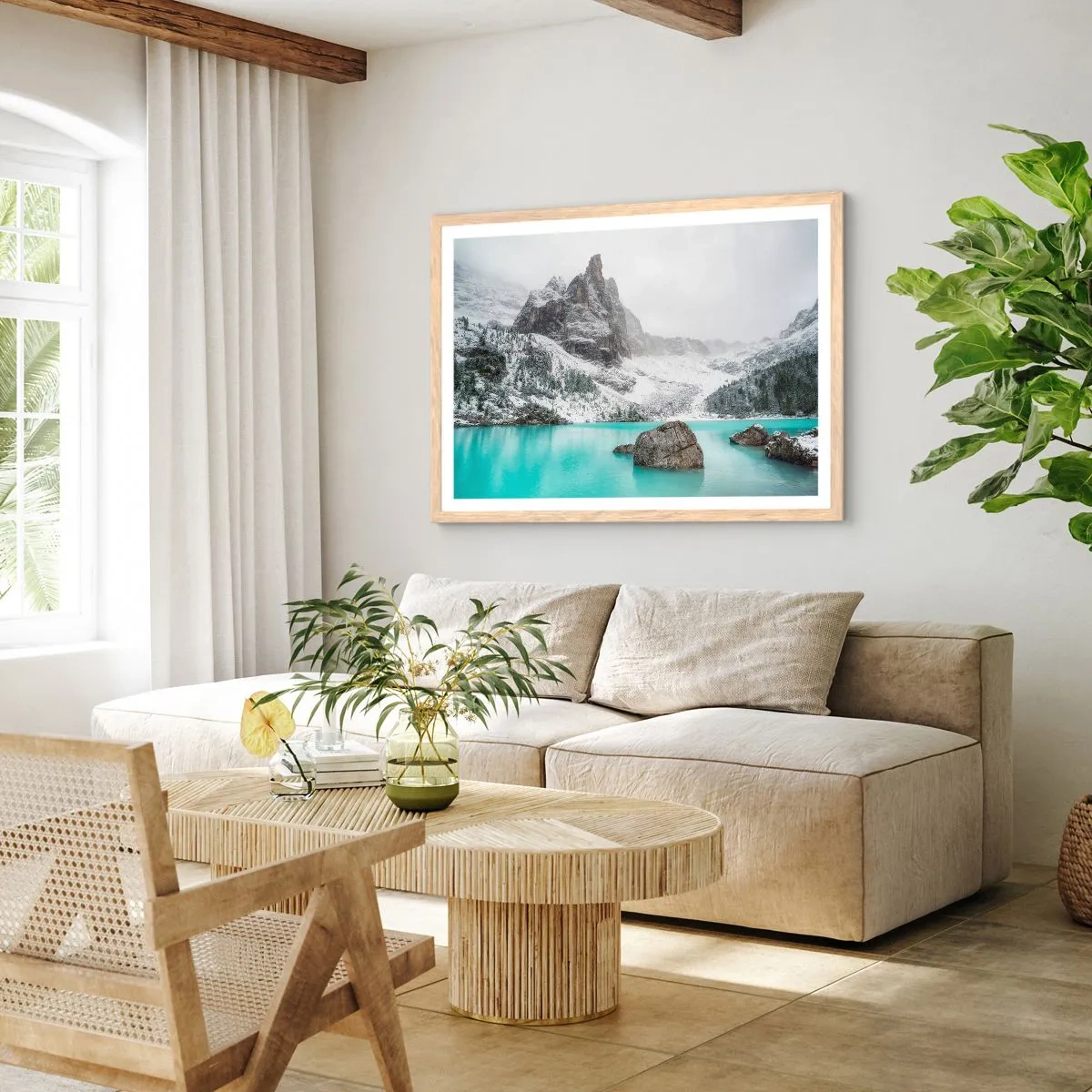 Poster in light oak frame - On Guard - 50x40 cm