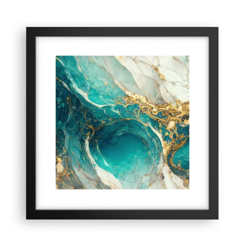 Poster in black frame - Composition with Veins of Gold - 30x30 cm