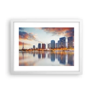 Poster in white frmae - Monumental Peace of Paris - 40x30 cm