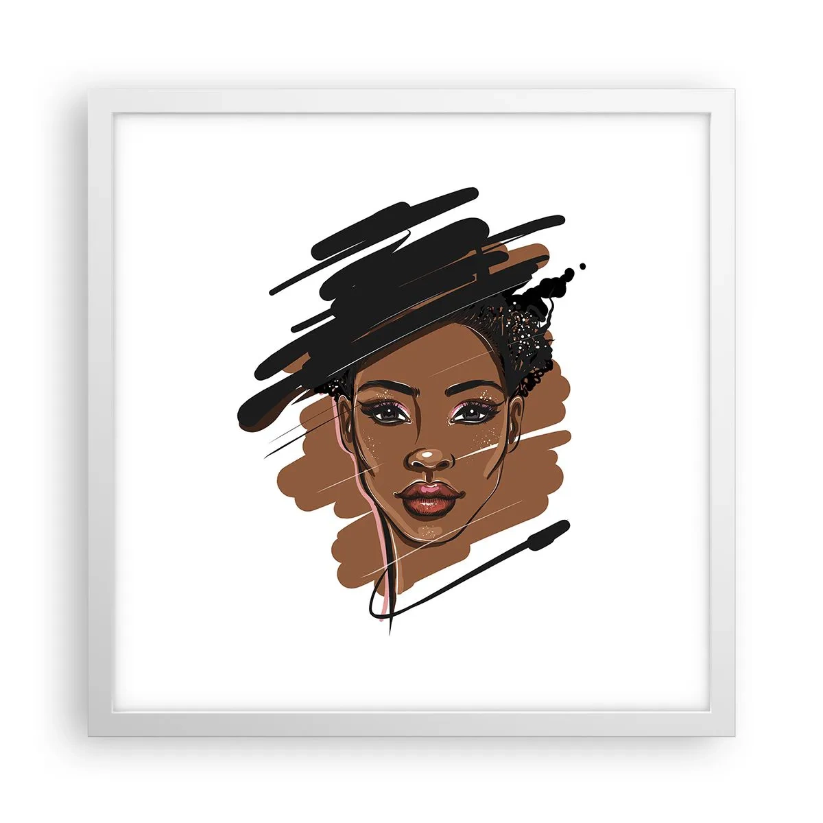 Poster in white frmae - Sweet Like Chocolate - 40x40 cm