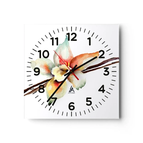 Wall clock - Clock on glass - Sweetness Painted - 40x40 cm