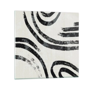 Glass picture - Stopped Half Way - 50x50 cm