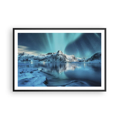 Poster in black frame - The Night of Light - 91x61 cm