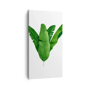 Canvas picture - Green Symmetry - 55x100 cm