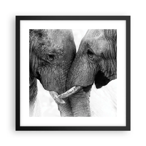 Poster in black frame - Hearty Confession - 40x40 cm