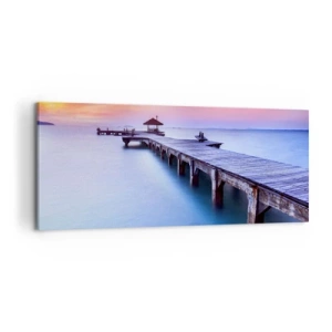 Canvas picture - Sea of Calm to the Horizon - 120x50 cm