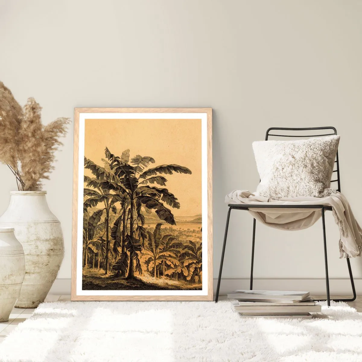 Poster in light oak frame - In Colonial Character - 50x70 cm