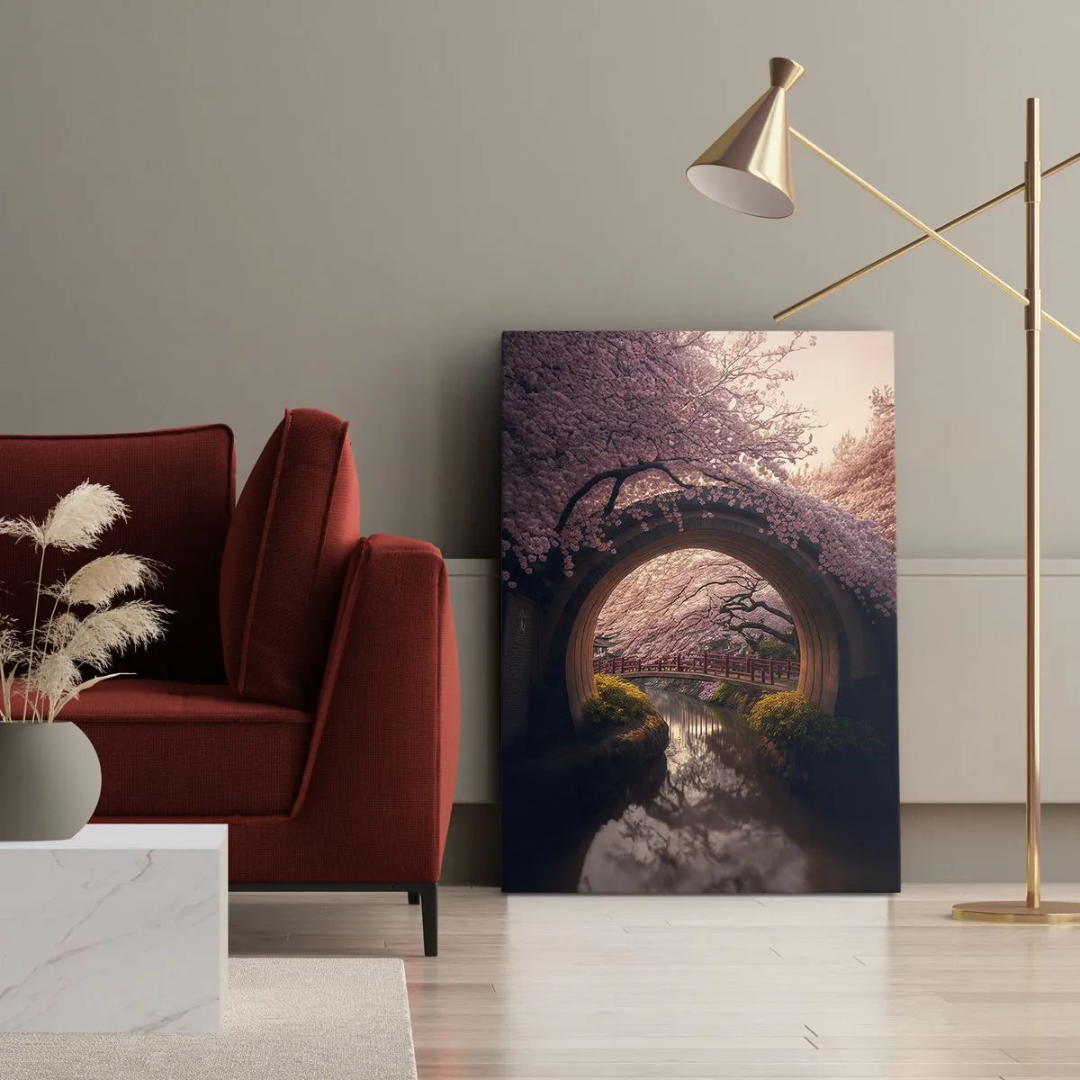 Canvas picture - Japanese Spring - 50x70 cm
