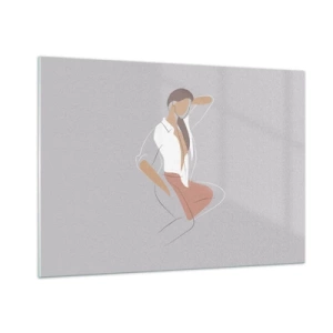 Glass picture - Outline of Charm - 100x70 cm