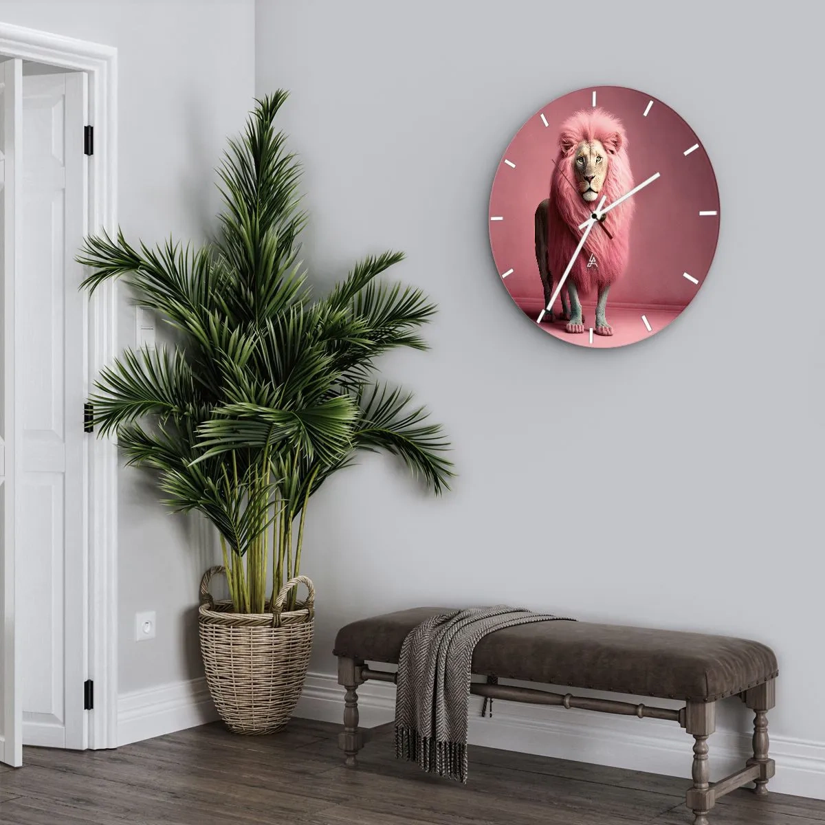 Wall clock - Clock on glass - And You're Not Scared Anymore - 30x30 cm