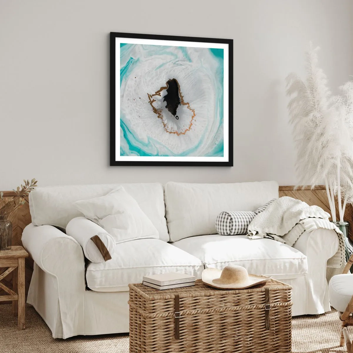 Poster in black frame - Into de Deep - 60x60 cm