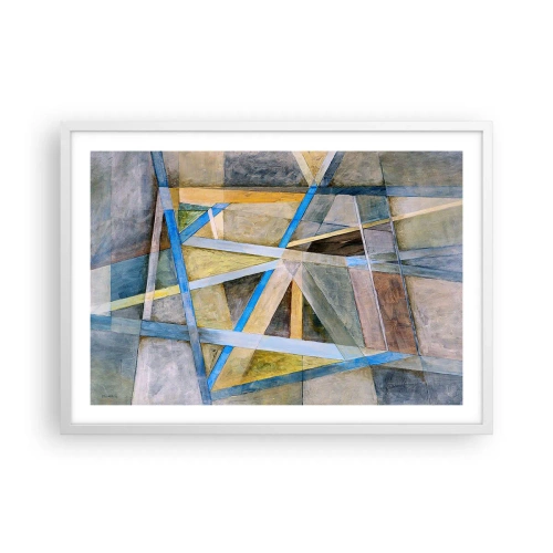 Poster in white frmae - Straight Or Slanted? - 70x50 cm