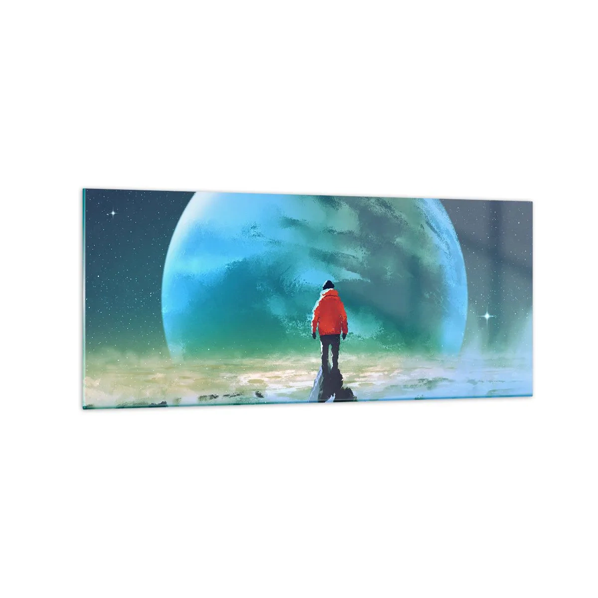 Glass picture - Discoverer of a New Land - 120x50 cm