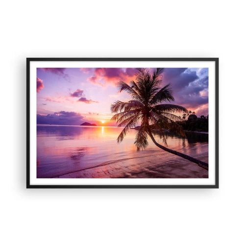 Poster in black frame - Bliss up to the Horizon - 91x61 cm