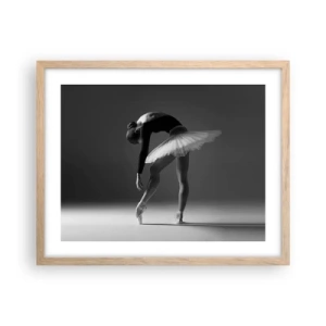 Poster in light oak frame - Belle Ballet Dancer - 50x40 cm