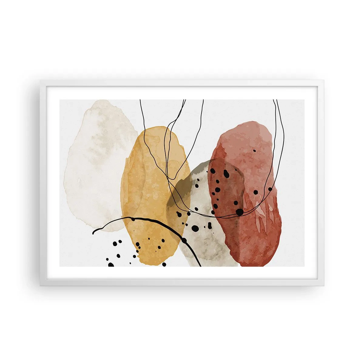 Poster in white frmae - Like a Light Air - 70x50 cm