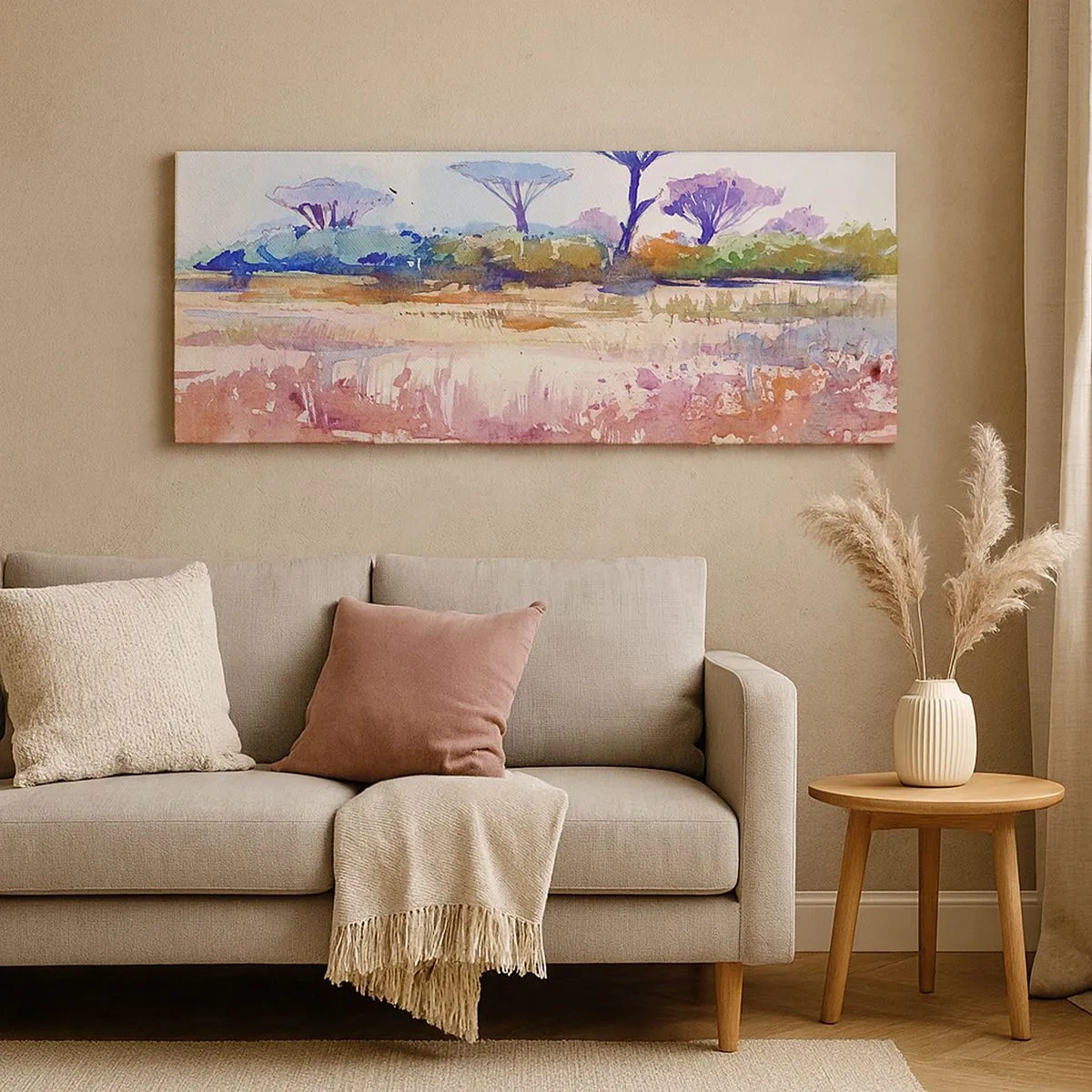 Canvas picture - Colour of Savannah - 100x40 cm