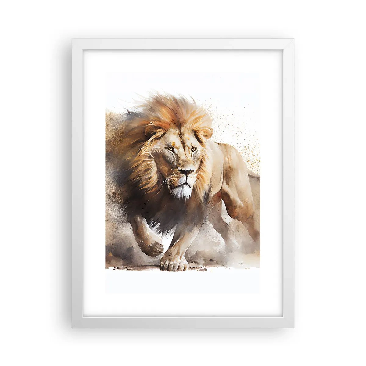 Poster in white frmae - King is on the Move - 30x40 cm