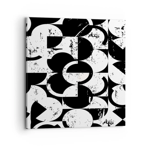 Canvas picture - White Is White and Black Is Black - 70x70 cm