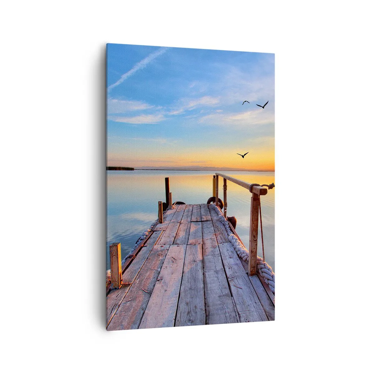 Canvas picture - Walk towards the Sun - 80x120 cm