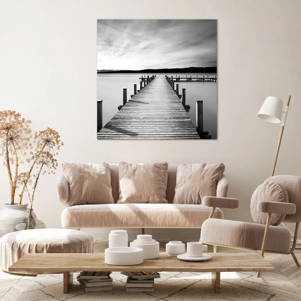 Canvas picture - Lake of Peace - 40x40 cm